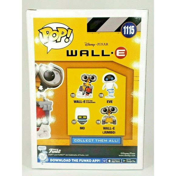 Funko 1115 WALL-E with Fire Extinguisher Disney Pixar Unopened - Picture 4 of 8